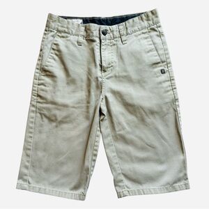 Volcom Tan Classic Chino Shorts Flat Front